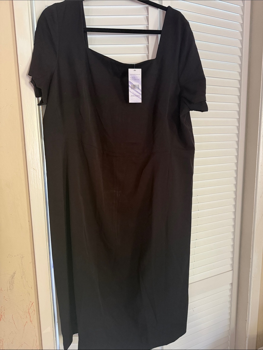 Rafaella Black Scoop Neck Midi Dress - Picture 1 of 4